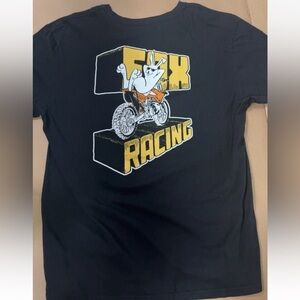 Fox Black and Yellow Racing Tee rabbit rare shirt xl